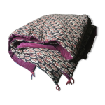 Edredon velours 10% coto, imprim  la main, produit artisanal