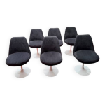 Eero saarinen pour knoll :6 chaises  tulip  pivotantes