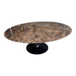 Eero saarinen pour knoll , table ovale tulip  emperador