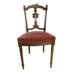 lgance intemporelle pour cette chaise de style louis xvi, en bois sculpt
