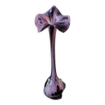 lgant grand vase, murano / italie. col forme florale / calla. a dcor de volutes / ondes lilas / prune. ...