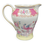 lgant pichet en porcelaine fine minton modle pink cockatrice 15, 5 cm