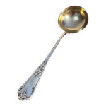 �l�gante louche ancienne en m�tal argent� et dor� jo� descamps 1903