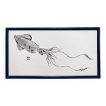 Empreinte originale d'un calamar, tableau encadré Empreinte originale d'un calamar, tableau encadré