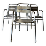 Enbsemble 3 chaises bistrot en aluminium Enbsemble 3 chaises bistrot en aluminium