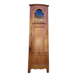 Encoignure armoire d'angle vitr en merisier ancienne 1900s
