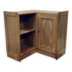 Encoignure en ch�ne des ann�es 1950