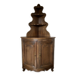 Encoignure néo louis xv chêne meuble de coin french vintage mid century alsatian alsace Encoignure néo louis xv chêne meuble de coin french vintage mid century alsatian alsace