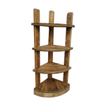 Encoignure rustique en bois rsineux