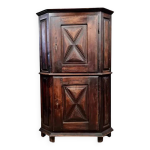 Encoignure rustique style louis xiii en chne massif vers 1800