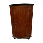 Encoignure de style louis xvi meuble de coin marqueterie toile xix sicle