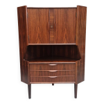 Encoignure vintage scandinave en palissandre de rio