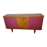 Enfilade ann�es 50 trois portes coulissantes