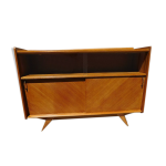 Enfilade bahut de salle a manger vitrine vintage 1950 Enfilade bahut de salle a manger vitrine vintage 1950