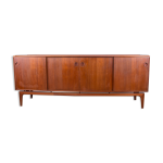 Enfilade danoise en teck par arne hovmand - olsen pour mogens kold 1960.