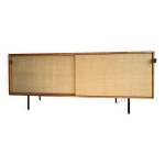 Enfilade florence knoll modle 116 en jonc de mer, 1950s