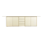 Enfilade laque crme 1980