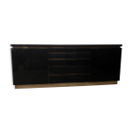 Enfilade laque noire 1970 - jean claude mahey