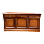 Enfilade louis philippe en bois 3 portes 235cm 1960