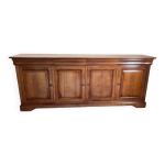 Enfilade louis philippe merisier 4 portes 240cm