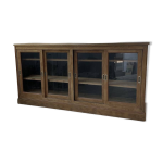 Enfilade meuble de mtier chne portes vitres