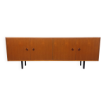 Enfilade meuble de rangement vintage style scandinave moderniste en teck Enfilade meuble de rangement vintage style scandinave moderniste en teck