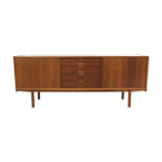 Enfilade scandinave en noyer, suède, 1960 Enfilade scandinave en noyer, suède, 1960