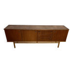 Enfilade scandinave plaquage teck schreiber Enfilade scandinave plaquage teck schreiber