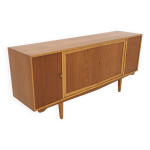 Enfilade scandinave en teck et en chêne, suède, 1960 Enfilade scandinave en teck et en chêne, suède, 1960
