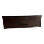Enfilade vintage meuble bas minimaliste bois foncé Élégant & intempor Enfilade vintage meuble bas minimaliste bois foncé Élégant & intempor
