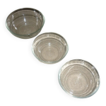 Ensemble 1 bol et 2 coupelles en verre duralex