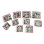 Ensemble de 10 assiettes vintage faience émaillée renouveau cagnes sur mer Ensemble de 10 assiettes vintage faience émaillée renouveau cagnes sur mer
