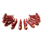 Ensemble de 12 repose - baguettes en c�ramique �maill�e, vintage, 1950 - 70