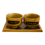 Ensemble 2 bols  th japonais chawan + plateau
