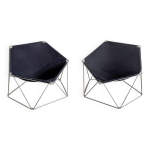 Ensemble de 2 chaises 'penta' de jean - paul barry et kim moltzer pour bofinger 1960