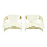 Ensemble de 2 fauteuils modle 4801 par joe colombo pour kartell, 1960s