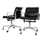 Ensemble de 2 fauteuils par charles & ray eames pour ring mobelfabrikk norvge, annes 1970