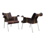 Ensemble de 2 fauteuils � iris � de dominique p�tot pour moroso, 2009