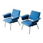 Ensemble de 2 fauteuils lounge par rudolf wolf
