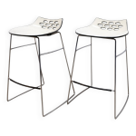 Ensemble de 2 tabourets de bar italiens jam par calligaris