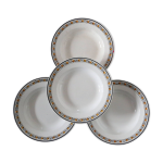 Ensemble de 4 assiettes creuses , digoin sarreguemines, modle valence