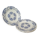 Ensemble de 4 assiettes  dessert vintage digoin sarreguemines  cordoue  ralises