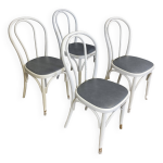 Ensemble de 4 chaises bistrot bois courb� type thonet