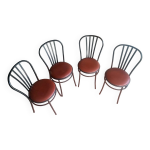 Ensemble de 4 chaises bistrot luxe rodet