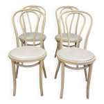 Ensemble de 4 chaises bistrot thype thonet bois courb clair & ska go in allemagne