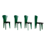 Ensemble de 4 chaises calligaris vintage design annes 80