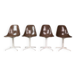 Ensemble de 4 chaises « la fonda » de charles & ray eames pour herman miller, 1960 Ensemble de 4 chaises « la fonda » de charles & ray eames pour herman miller, 1960