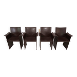 Ensemble de 4 chaises de salle  manger / confrence matteo grassi korium par tito agnoli