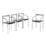 Ensemble de 4 chaises de salle  manger espagnoles francesca par philippe starck pour baleri