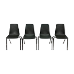 Ensemble de 4 chaises vintage fantasia france annes 1960